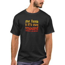 Der Funk ist das dunkle T-Shirt seiner eigenen