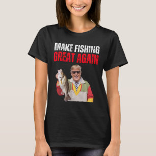 Der Funny Donald Trump macht das Fischen wieder gr T-Shirt