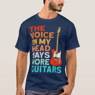 Der Funny Guitarist The Voice in meinem Kopf sagt T-Shirt