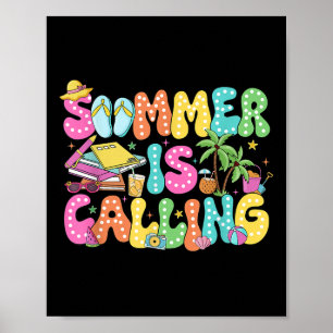 Der Funny Summer ruft die Out Vibes der Lehrerschu Poster