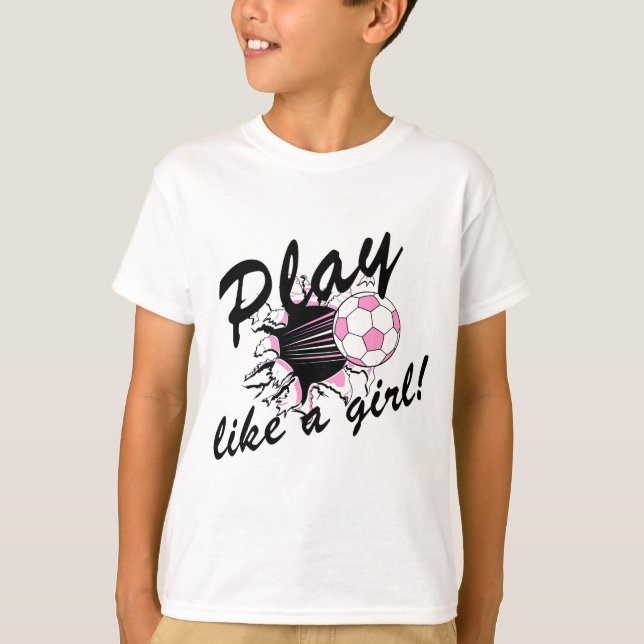 Der Fußball-T - Shirts und Geschenke der Mädchen (Vorderseite)