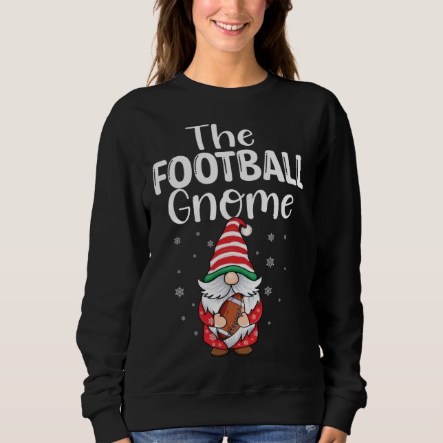Der Fußball wird rot Karo Kariertes Muster Christu Sweatshirt (Vorderseite)