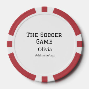 der Fußballname Fifa Weltmeisterschaft Jahr Pokerchips