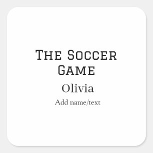 der Fußballname Fifa Weltmeisterschaft Jahr Quadratischer Aufkleber