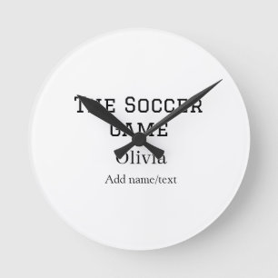 der Fußballname Fifa Weltmeisterschaft Jahr Runde Wanduhr