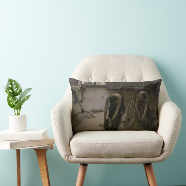 Der Fußboden von Gustave Caillebotte Lendenkissen (Stuhl )