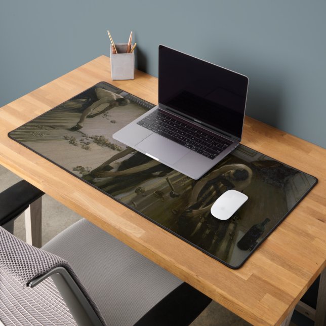 Der Fußboden von Gustave Caillebotte Schreibtischunterlage (Büro 2)