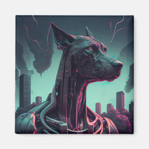 Der futuristische große Tank der Roboterbegleitung Magnet