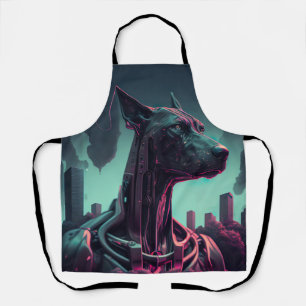 Der futuristische große Tank der Roboterbegleitung Schürze