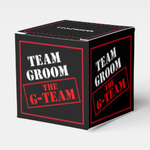 Der G-Team-Team-Groom-Würfel Geschenkschachtel