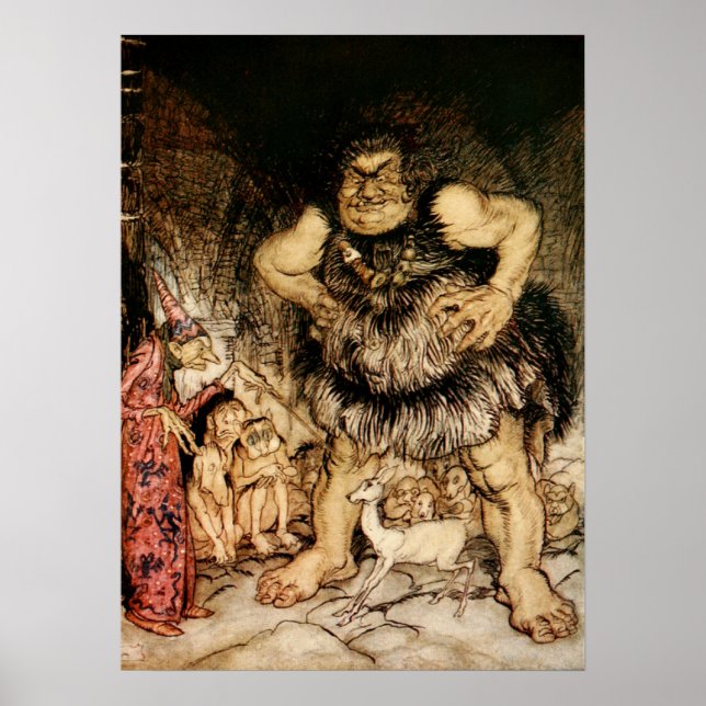 Der Galligantuer und der verwöhnte alte Zauberküns Poster (Vorne)