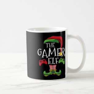 Der Gamer Elf Matching Familie Weihnachten Funny C Kaffeetasse