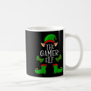 Der Gamer-Elfen-Weihnachts-Matching Kaffeetasse