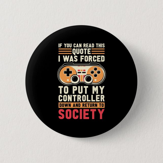 Der Gamer war gezwungen, meinen Controller zu stel Button (Vorderseite)