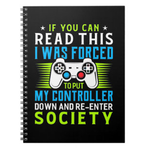 Der Gamer war gezwungen, meinen Controller zu stel Notizblock