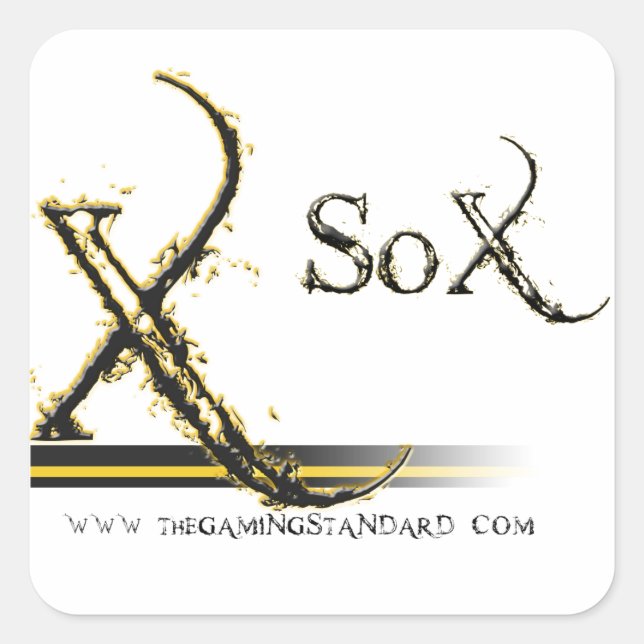 Der Gaming Standard Square Sticker (Vorderseite)
