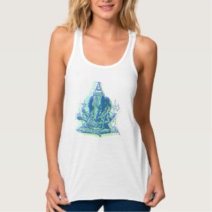Der Ganesha Flowy Racerback der Frauen Trägershir Tank Top
