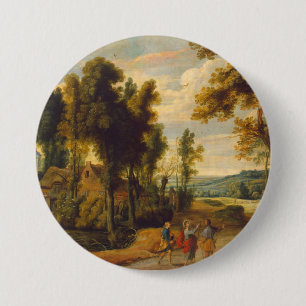 Der Gang nach Emmaus mit Christus Button