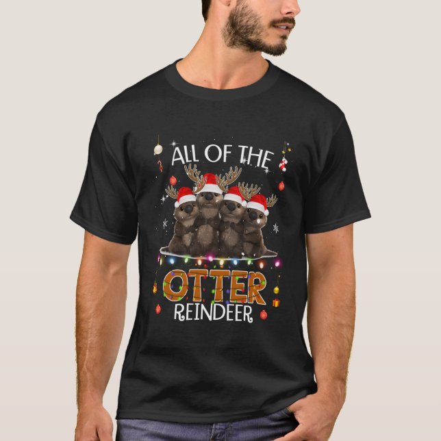 Der ganze Otter-Rentier T-Shirt (Vorderseite)