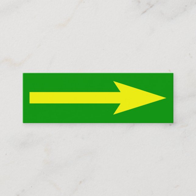 Der ganze Punkt - Grün, Gelb und Grau Mini Visitenkarte (Vorderseite)