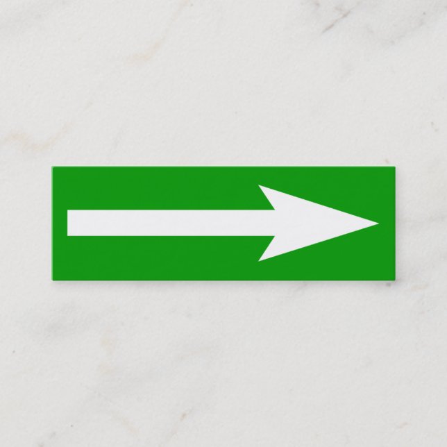 Der ganze Punkt - grün, weiß und grau Mini Visitenkarte (Vorderseite)