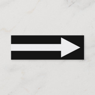 Der ganze Punkt II - Schwarzweiss Mini Visitenkarte