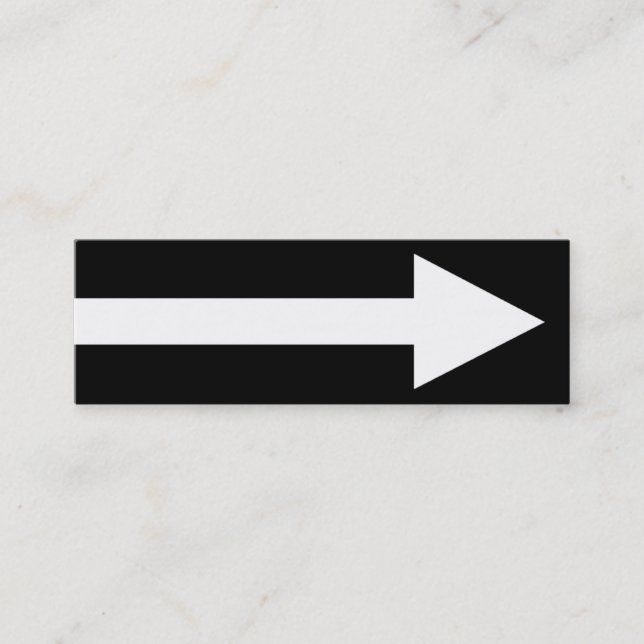 Der ganze Punkt II - Schwarzweiss Mini Visitenkarte (Vorderseite)