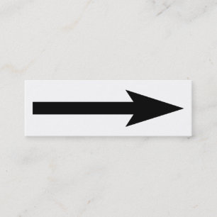 Der ganze Punkt - Schwarzweiss Mini Visitenkarte