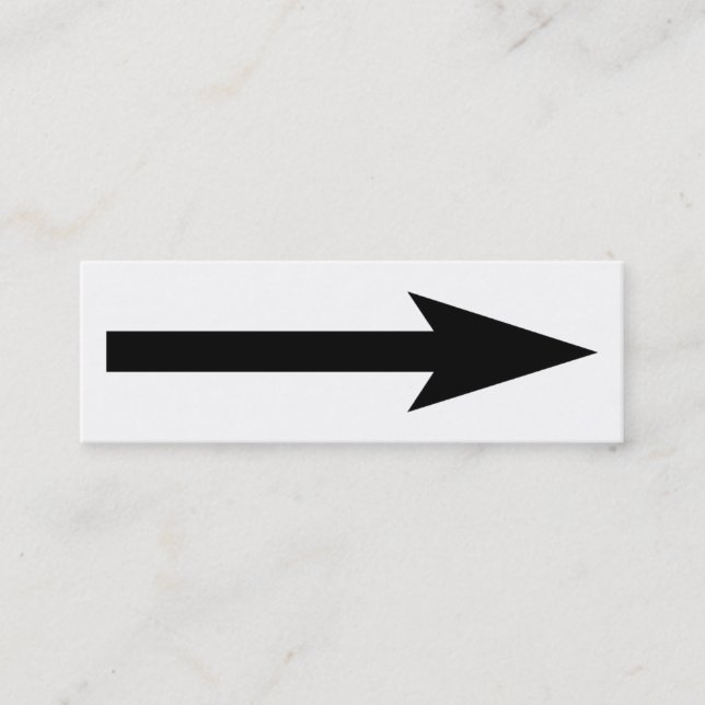 Der ganze Punkt - Schwarzweiss Mini Visitenkarte (Vorderseite)