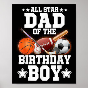 Der ganze Star-Vater des Geburtstagskinderfußballs Poster