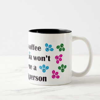 der ganzer Kaffee in Kolumbien Zweifarbige Tasse