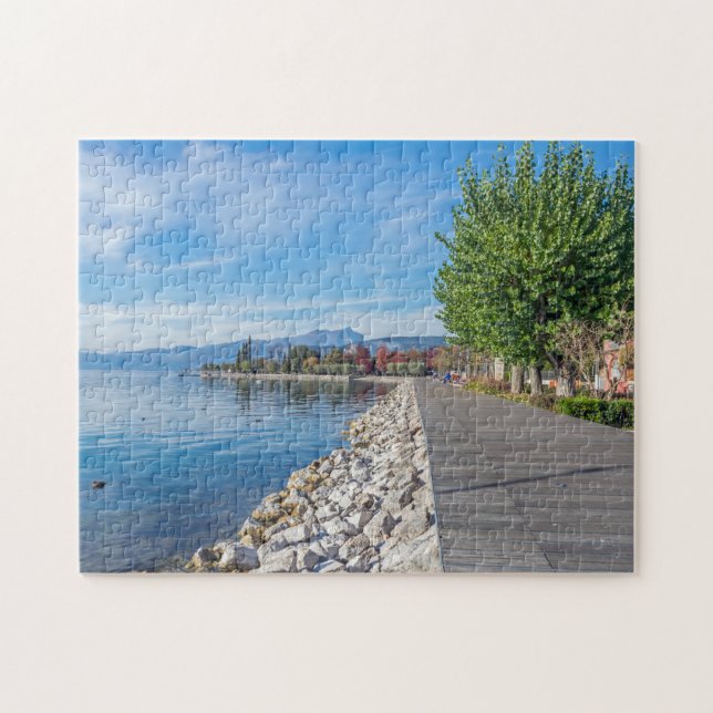 Der Gardasee im Herbstpuzzle Puzzle (Horizontal)