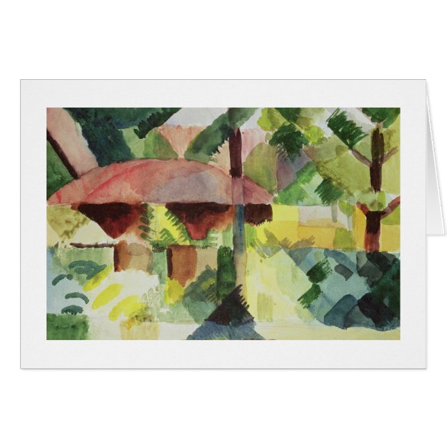 Der Garten, 1914 (w/c auf Papier) (Vorderseite (Horizontal))