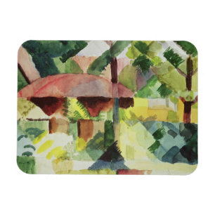 Der Garten, 1914 (w/c auf Papier) Magnet
