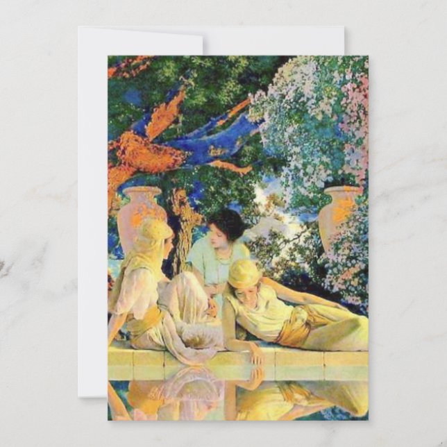 Der Garten Allahs von Maxfield Parrish Einladung (Vorderseite)