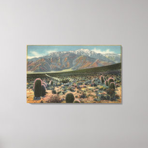 Der Garten-Ansicht des Teufels von Mt. San Jacinto Leinwanddruck