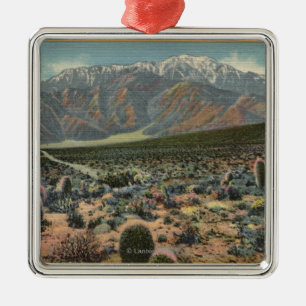 Der Garten-Ansicht des Teufels von Mt. San Jacinto Ornament Aus Metall