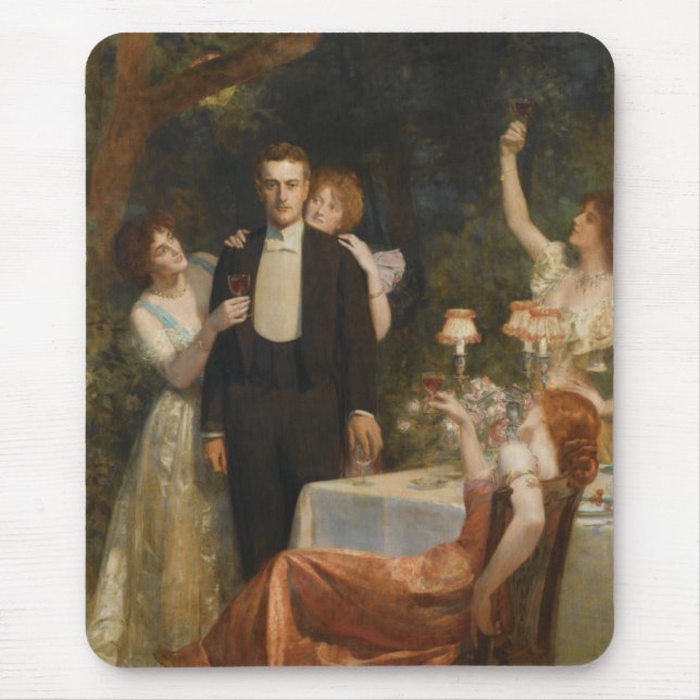 Der Garten der Armida (von John Collier) Mousepad (Vorne)