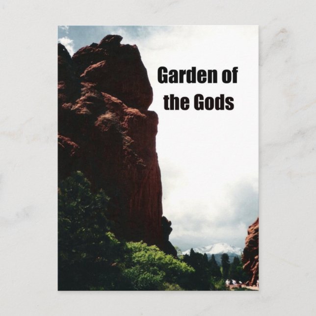 Der Garten der Götter Postkarte (Vorderseite)