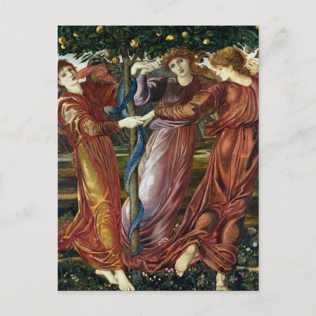 Der Garten der Hesperides, Burne-Jones Postkarte (Vorderseite)
