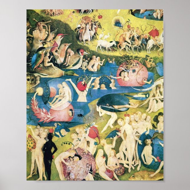 Der Garten der Irdischen Freuden Hieronymus Bosch Poster (Vorne)