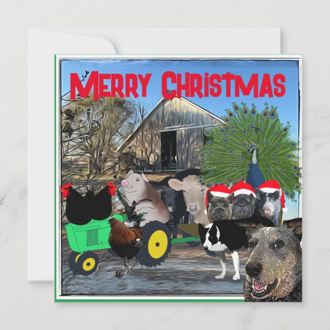 Der Garten der Küche Feiertagskarte (Vorderseite)