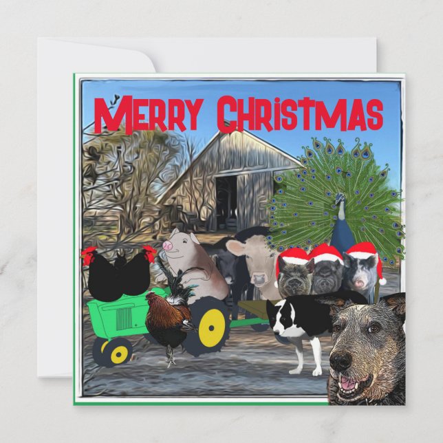 Der Garten der Küche Feiertagskarte (Vorderseite)