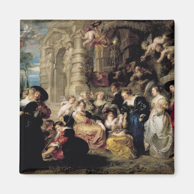 Der Garten der Liebe, c.1630-32 Magnet (Vorne)