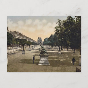 Der Garten der Tuilerien, Paris, Frankreich, klass Postkarte