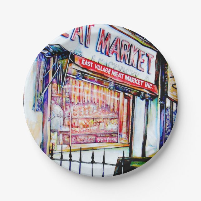 Der Garten der Weisheit im Ostdorf Pappteller (Vorderseite)