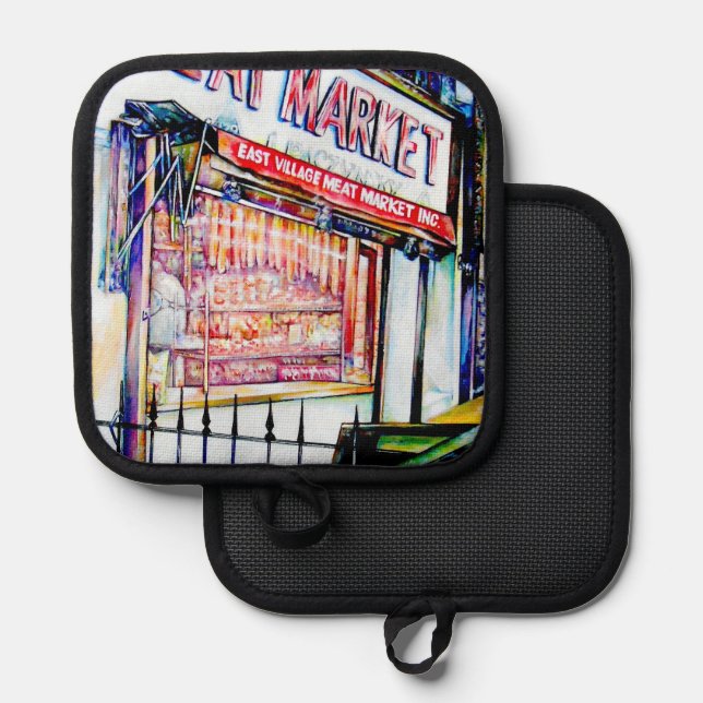 Der Garten der Weisheit im Ostdorf Topflappen (Vorderseite/Rückseite)