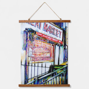 Der Garten der Weisheit im Ostdorf Wandteppich Mit Holzrahmen