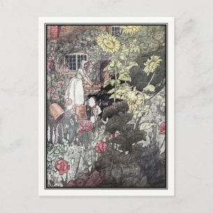 Der Garten des armen Mannes von Charles Robinson Postkarte