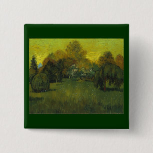 Der Garten des Dichters Van Gogh Button